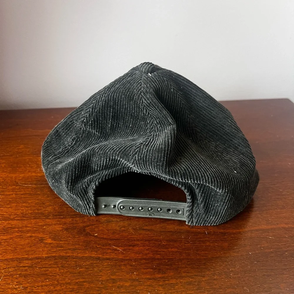 Vintage Black TMC Corduroy‎ Cap Hat EUC